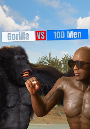 Gorilla Vs 100 Men